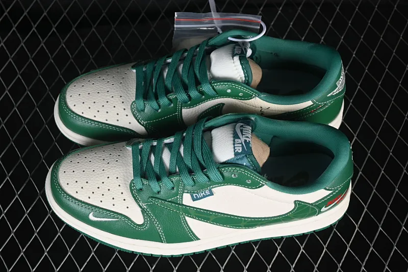 All categories Air Jordan Jordan series basketball shoes Air Jordan 1 Low High-end customized low-top sneakers Travis Scott x Fragment Design x Air Jordan 1 Low OG SP AJ1 Joe 1 meter green low-top cultural casual sneakers LD2028-069